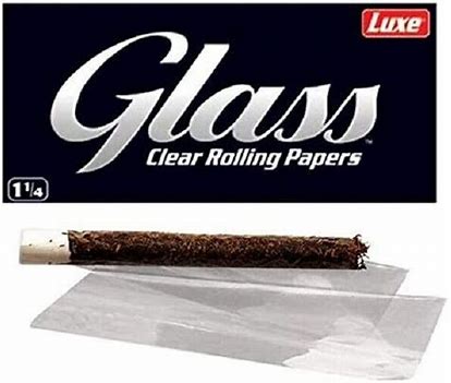 Glass - clear rolling papers 1 1/4