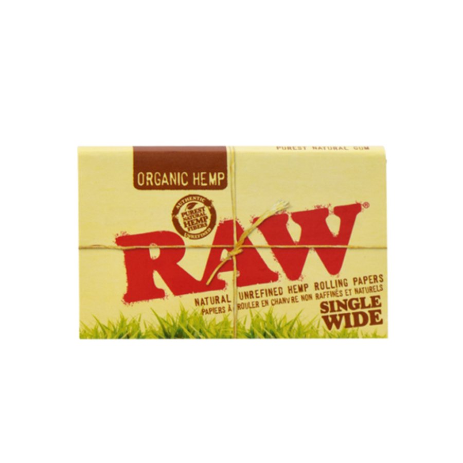 Raw organic hemp single wide