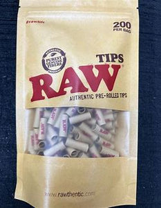 Raw pre rolled tips - 200 per bag