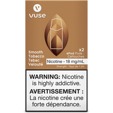 Load image into Gallery viewer, VUSE PODS - SMOOTH TOBACCO
